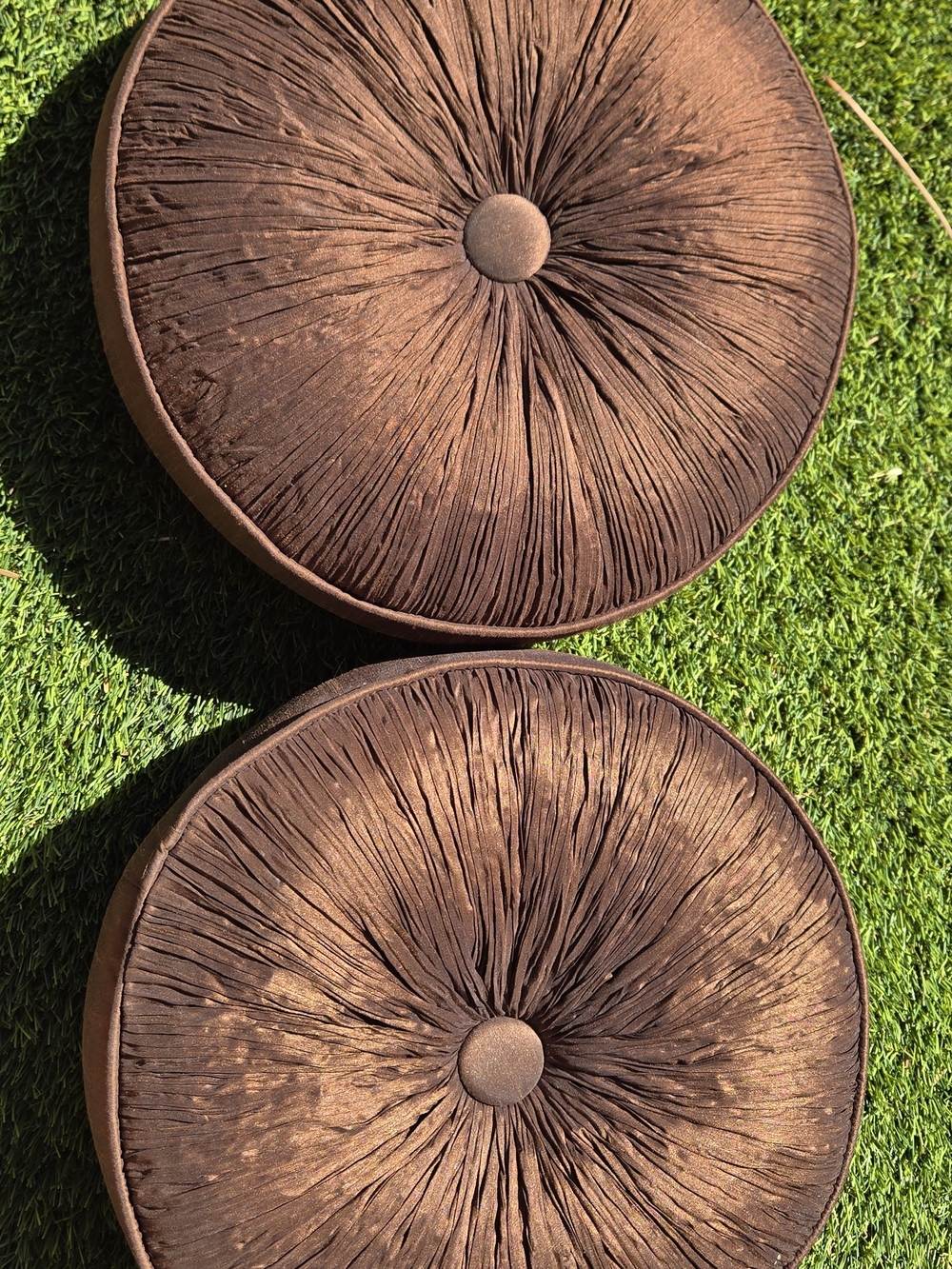 Pillows Round Brown Pillows Set